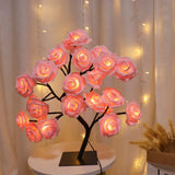 USB Rose Tree LED Lights: Fairy Night Lamp