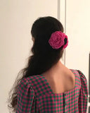 French Vintage Rose Hairpin