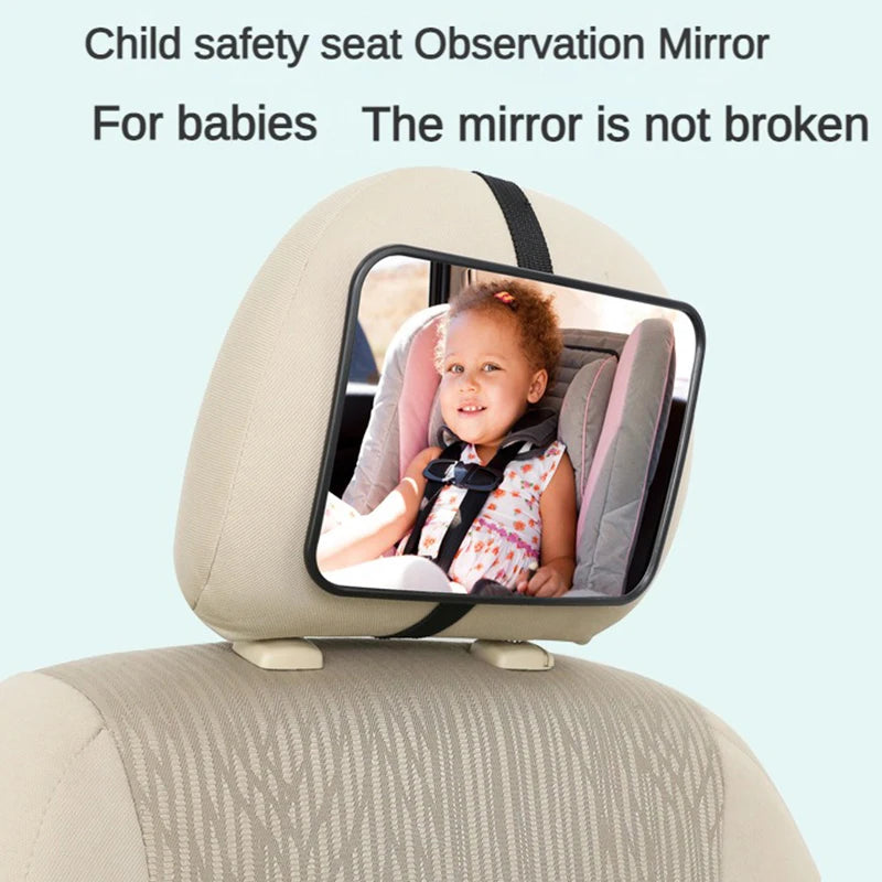 Adjustable Wide Car Rear Seat Mirror: Baby Safety Monitor