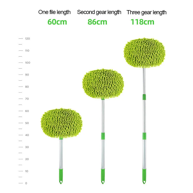 Adjustable Car Cleaning Brush: Telescoping Long Handle