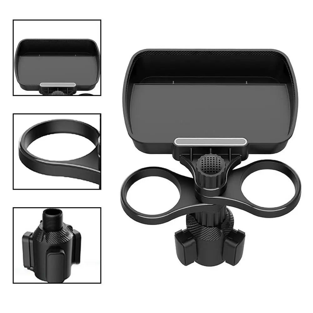 360° Rotating Car Seat Cup Holder: Expandable Convenience