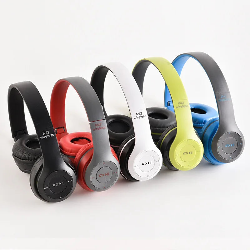 🎧 Stereo P47: Bluetooth 5.0 Folding Headset