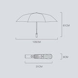 Automatic Shrinkable Folding Umbrella