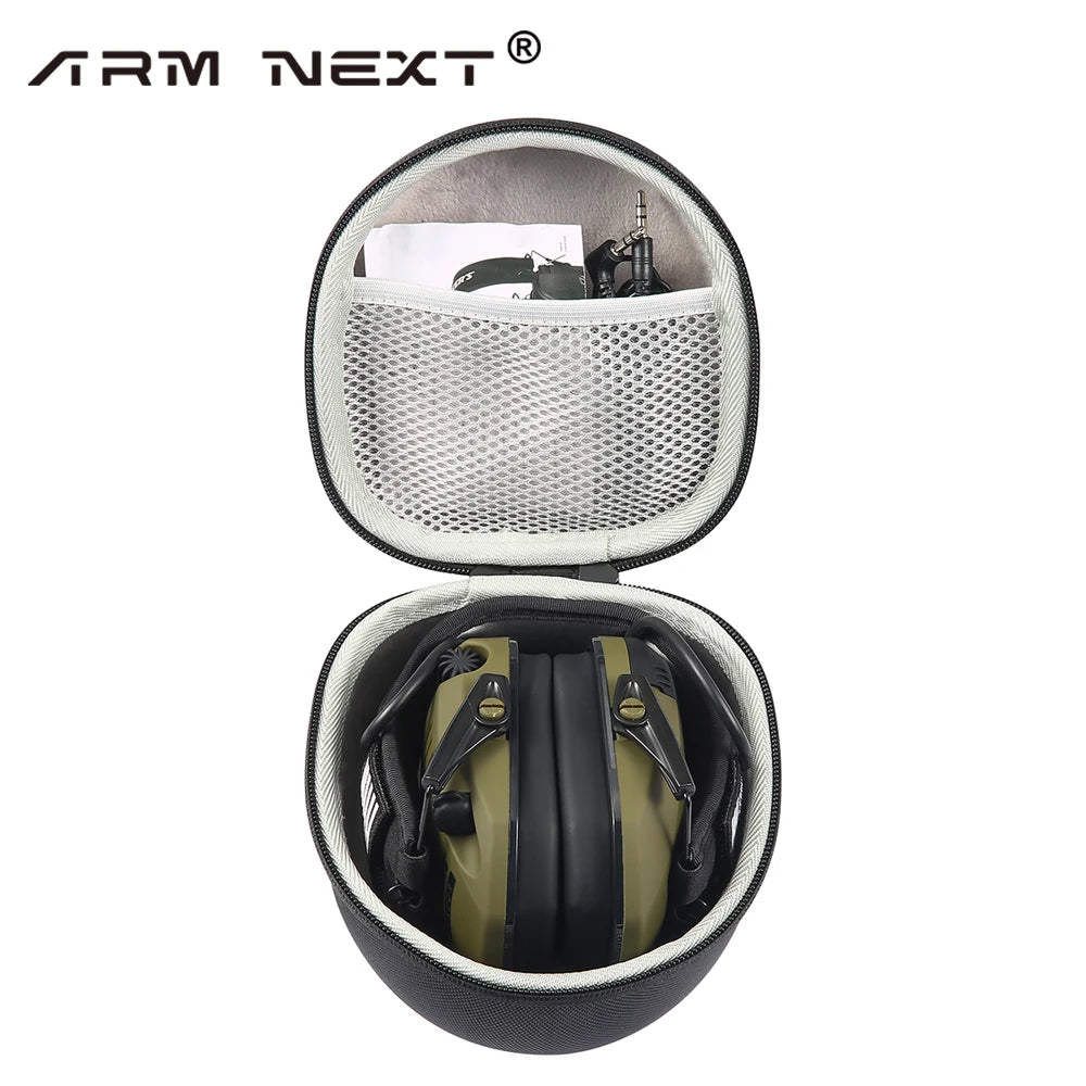 ARM NEXT Hard Carrying Case: Shockproof Travel Bag for Howard Leight Impact Sport Earmuff