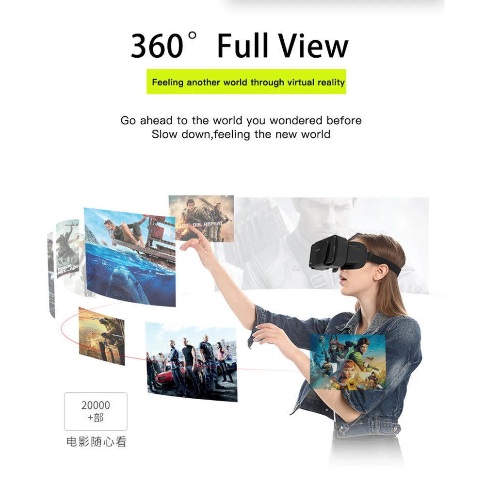 3D VR Smart Virtual Reality Gaming Glasses Headset - easynow.com
