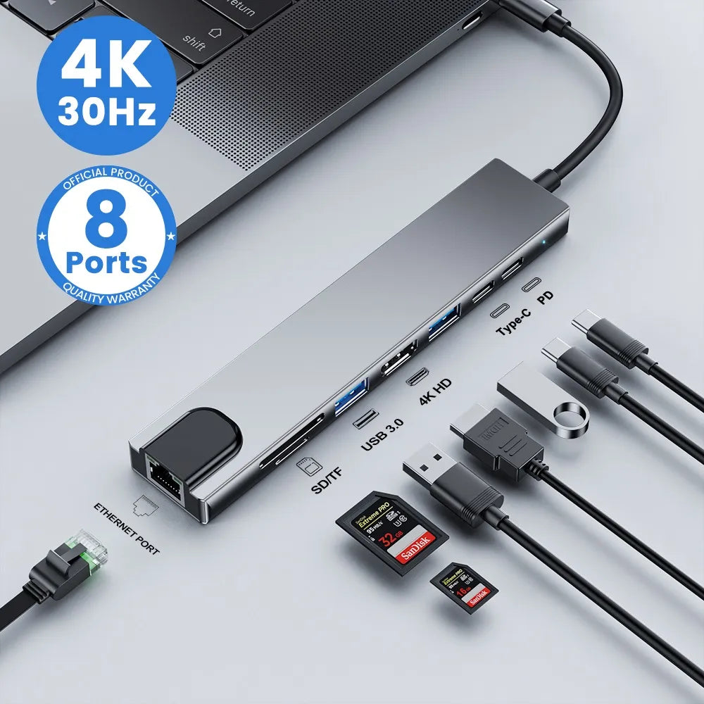 USB C Hub Splitter for MacBook Air M1 and iPad Pro