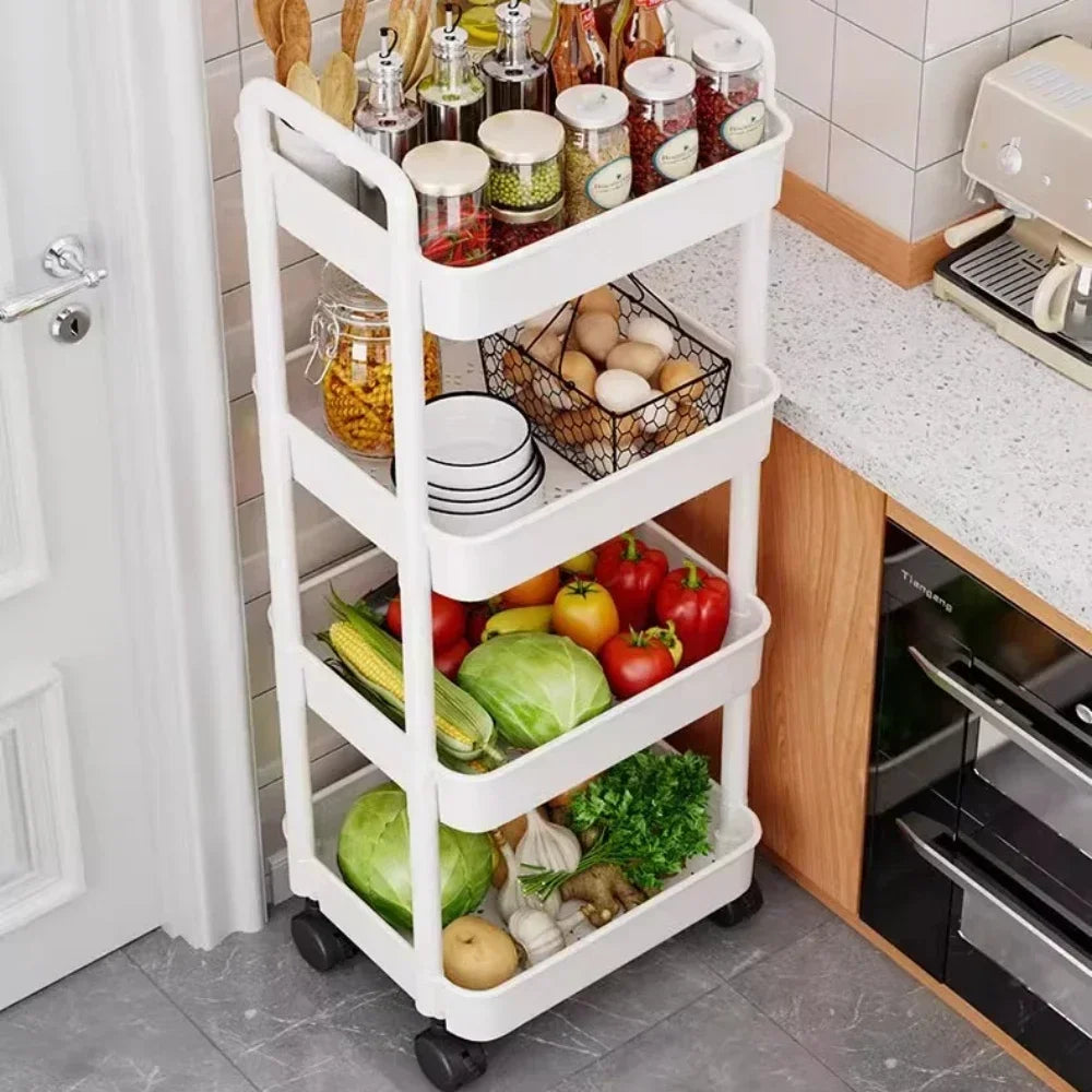 Mobile Kitchen Storage Cart: Organize with Ease!