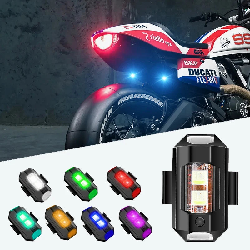 USB LED Strobe Light: Motorcycle & Drone Safety