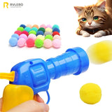 Cat Plush Ball Shooting Gun Silent Toy