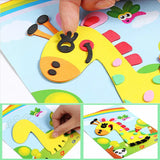 DIY Cartoon Animal Foam Sticker Puzzle: Creative Learning Fun!