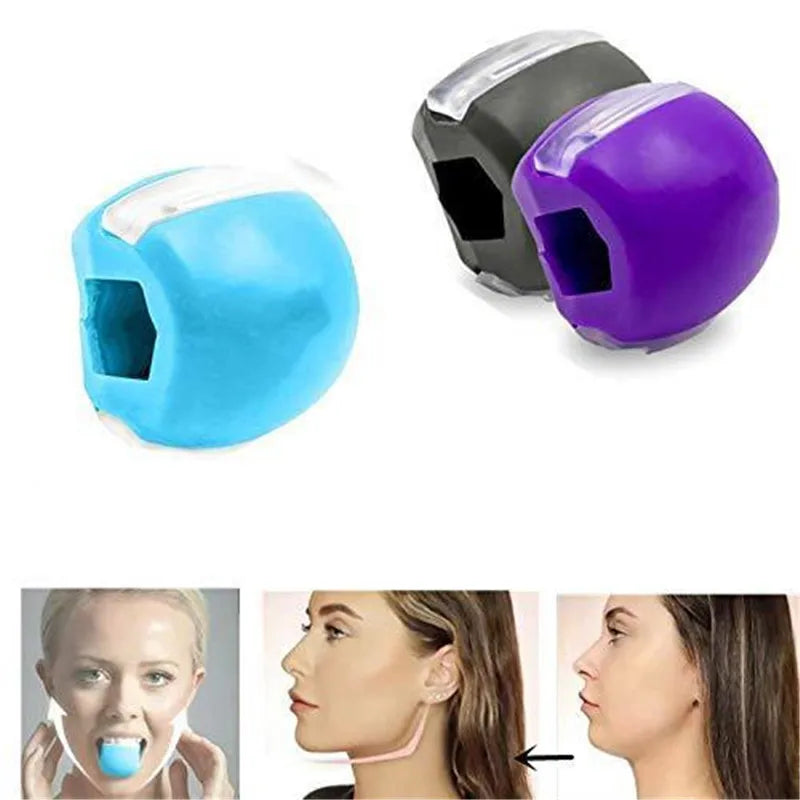 Silica Gel Face Fitness Ball: Jaw Exerciser & Facial Toner