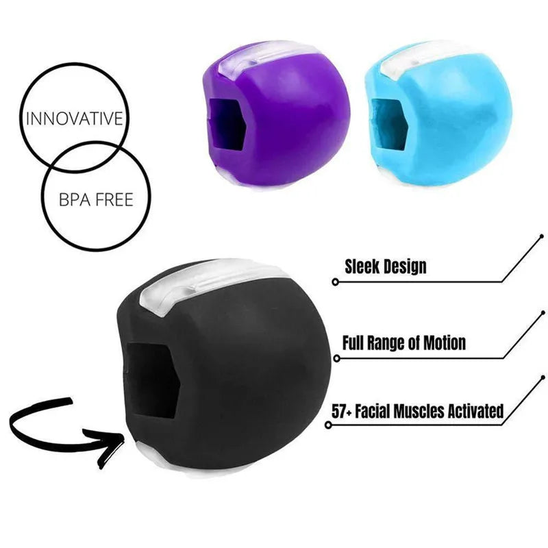 Silica Gel Face Fitness Ball: Jaw Exerciser & Facial Toner