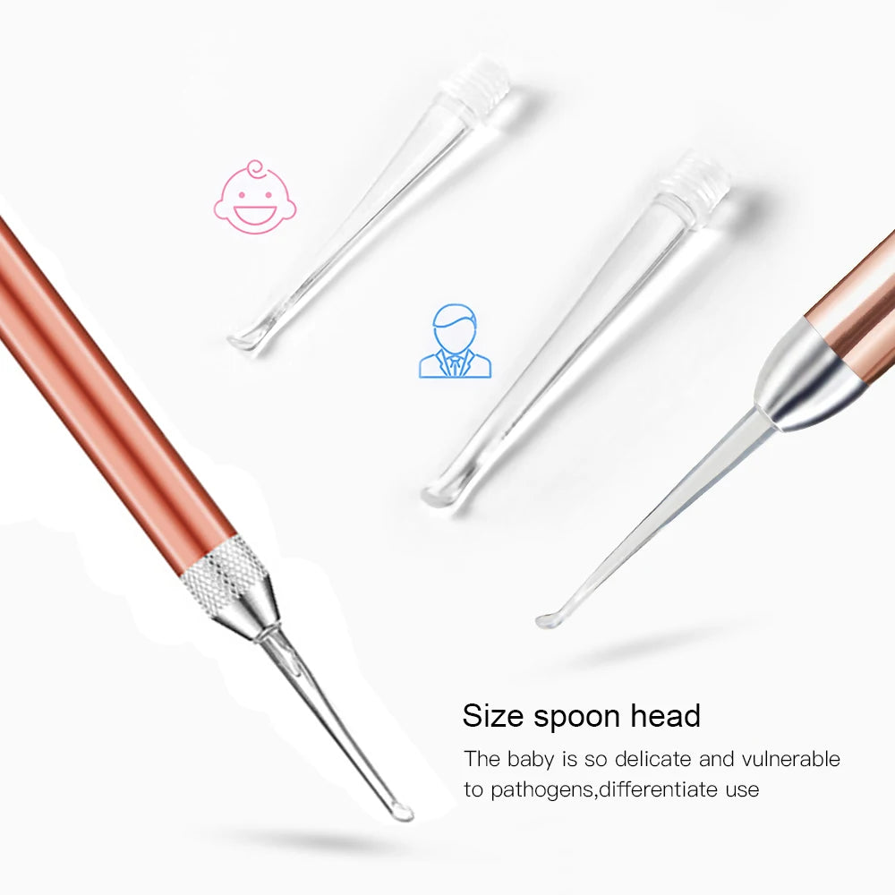 LED Baby Ear Cleaner Spoon: Safe Ear Wax Removal Tool