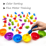 Colorful Learning Adventures: Montessori Rainbow Counting Bear Toy