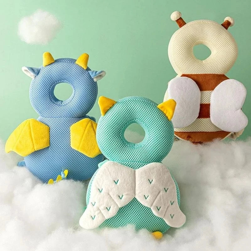 Cartoon Comfort: Baby Head Protector Backpack Pillow for Toddlers