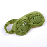 3D Sad Frog Sleep Mask: Portable Eyeshade