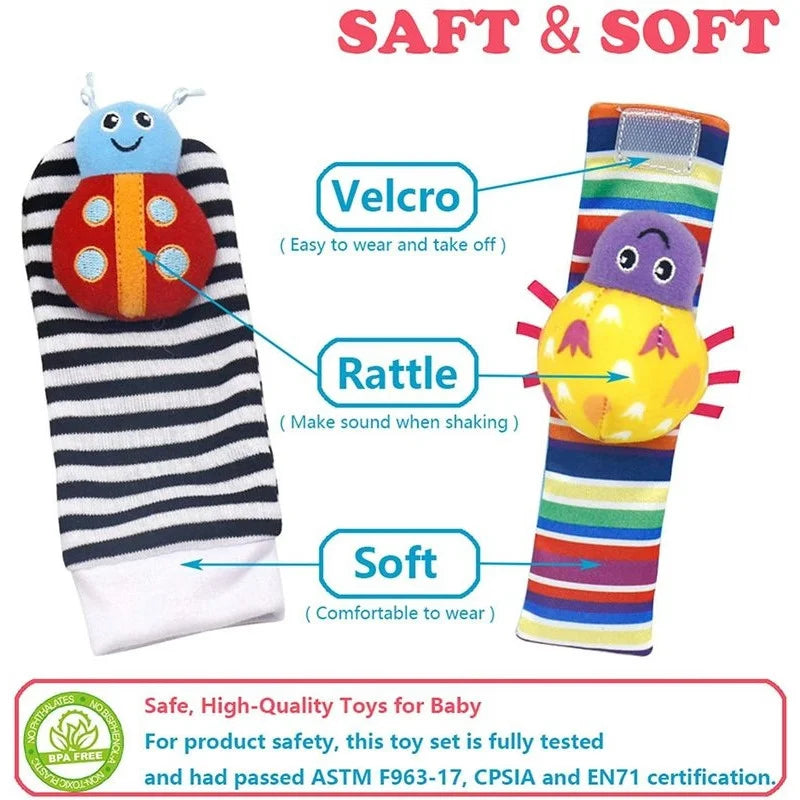 Soft Plush Baby Rattles: Developmental Toys