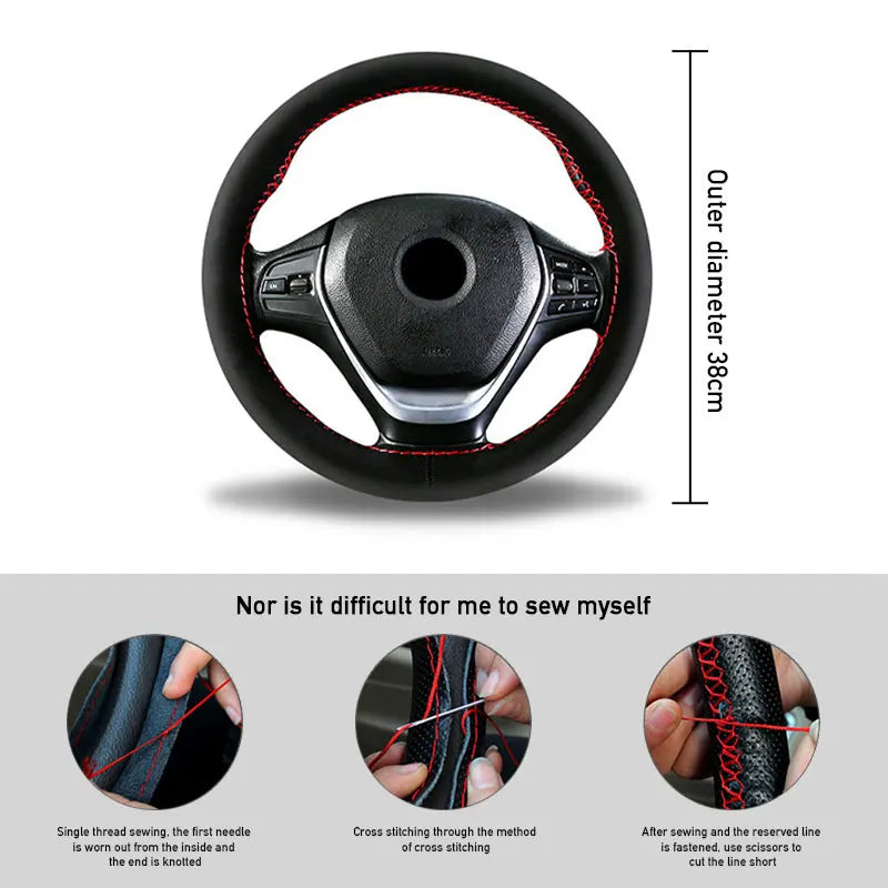 Fur Steering Wheel Cover: Universal Cozy Protection!