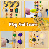 LED Busy Board: Sensory Fun for 2-4 Year Olds!