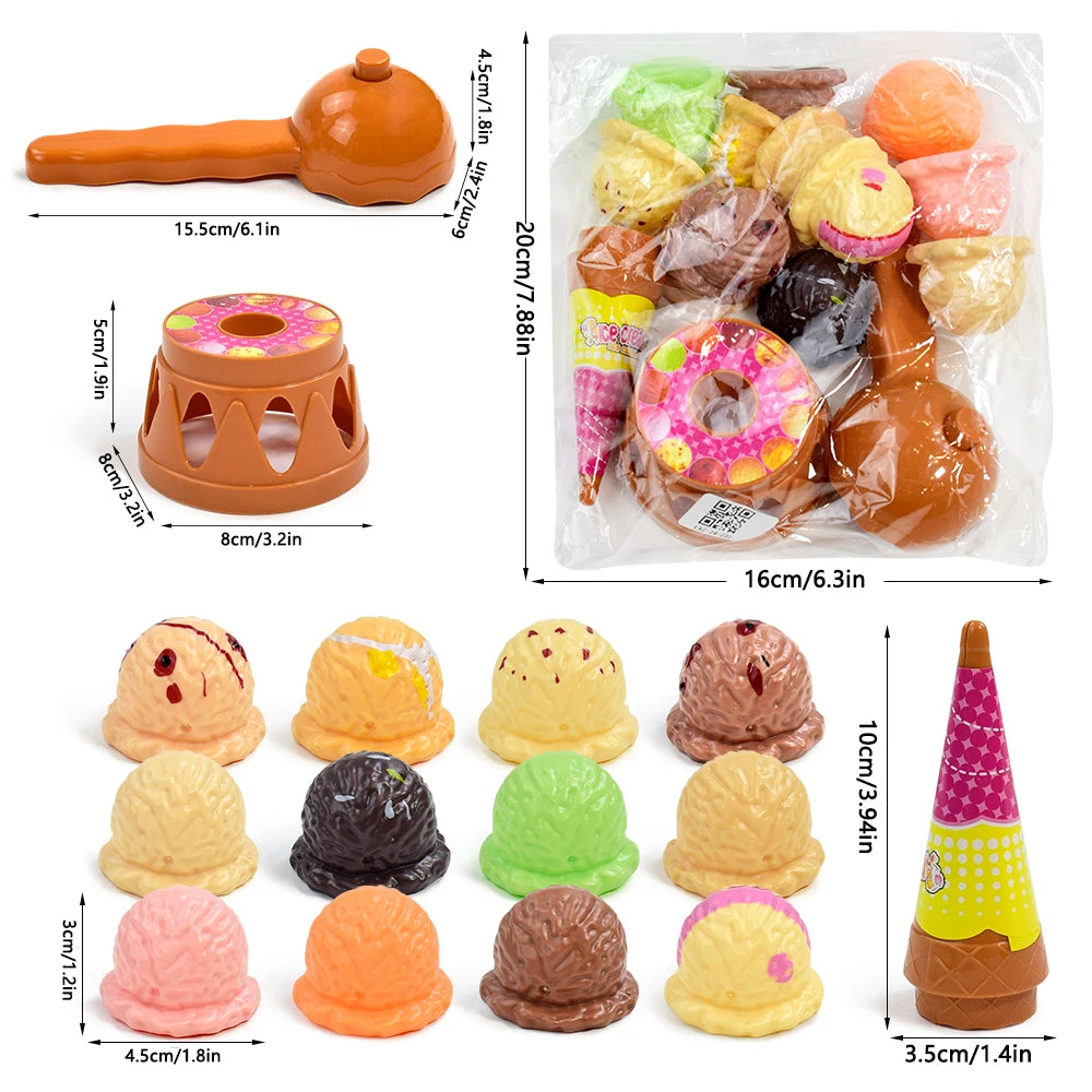 Ice Cream Stack Up Kitchen Toy: Pretend Play Fun for Kids!