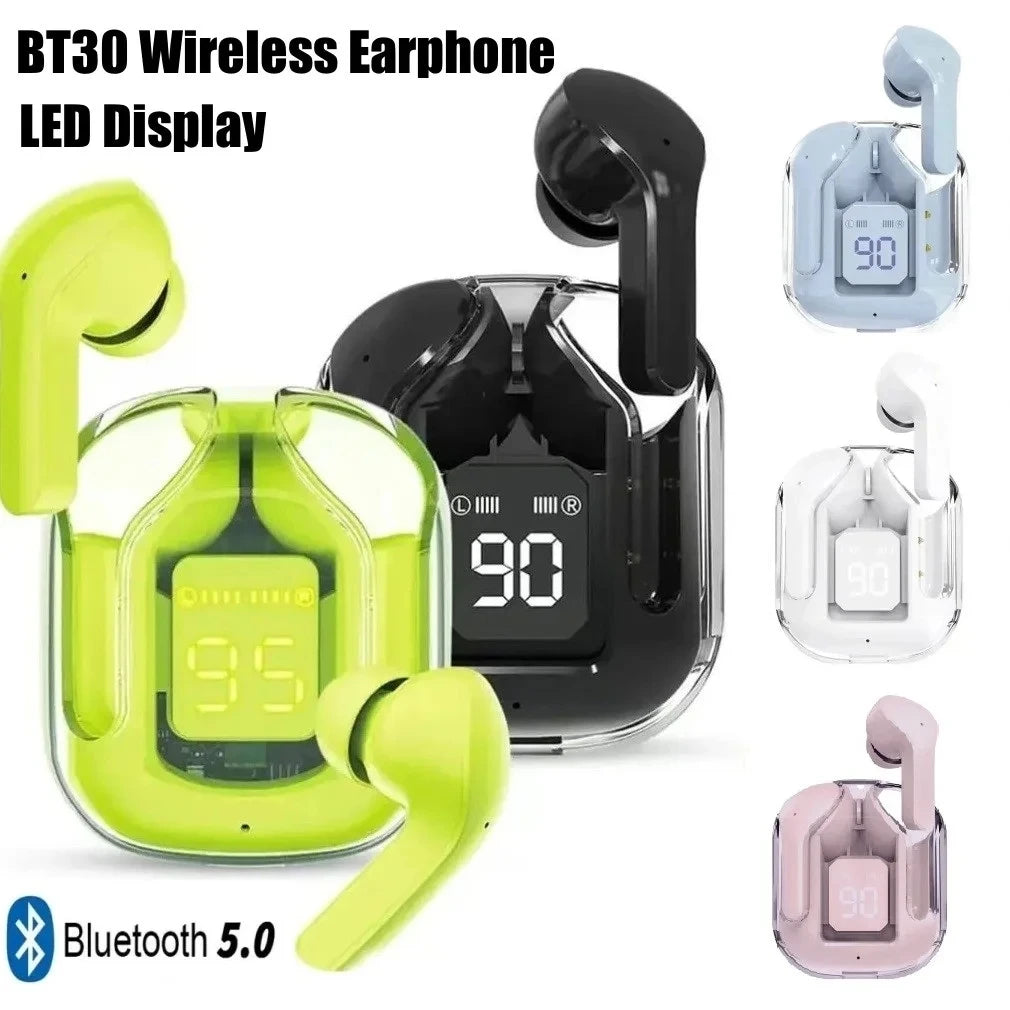 Wireless Bluetooth Earbuds with LED Display