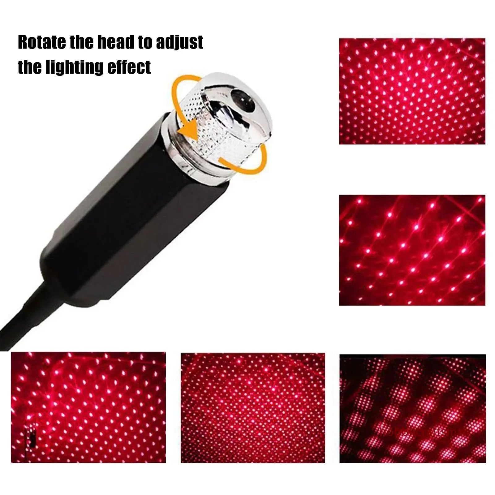 Mini LED Car Roof Star Projector: Galactic Atmosphere on the Go!