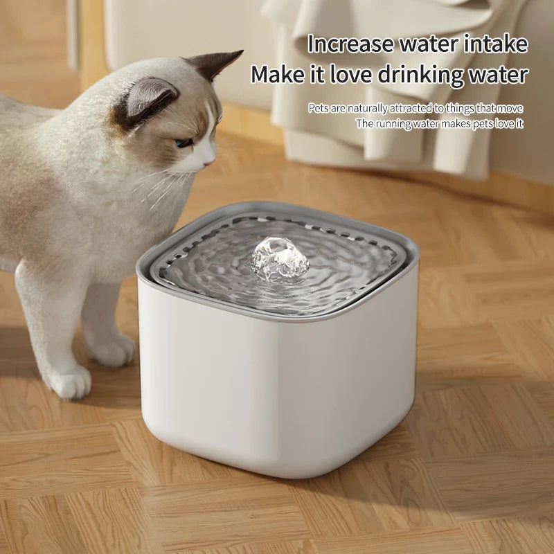 Whisper-quiet Hydration: 3L Cat Water Fountain with Filter & USB Electric Pump