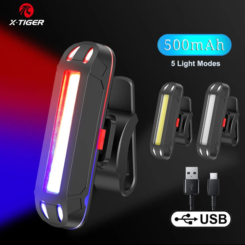 X-Tiger USB Rechargeable Bike Rear Light: Stay Safe on the Road!