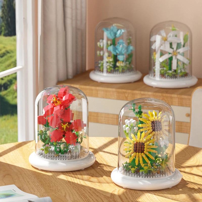 Everlasting Blooms: Flower Assembly Puzzle Toy