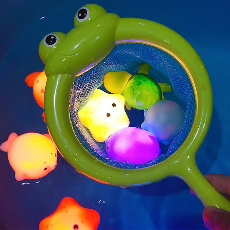 LED Light-Up Swimming Bath Toy: Cute Animal Fun for Kids!