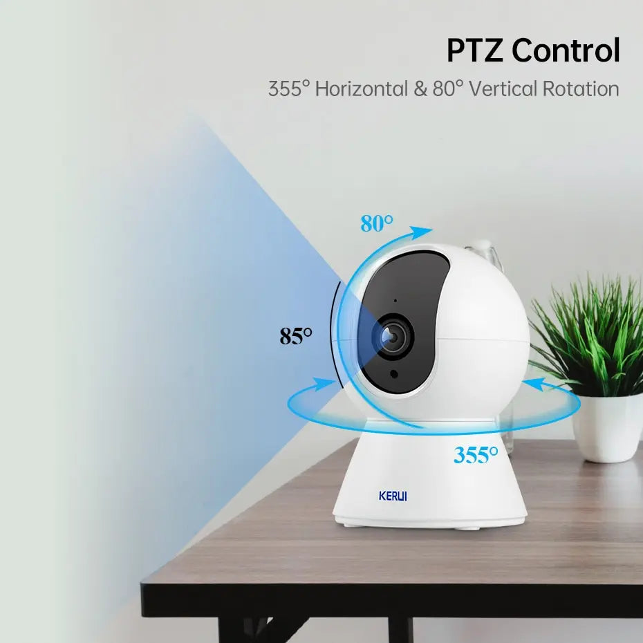 Smart Mini WiFi IP Camera: Indoor Home Security with AI Human Detection