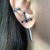Gothic Sword Earrings: Vintage Cool Punk Jewelry