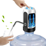 USB Rechargeable Electric Water Dispenser Pump for 5 Gallon Bottles with Extension Hose - Portable and Convenient