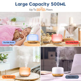 Wood Grain Aroma Diffuser: Remote-Controlled Home Oasis