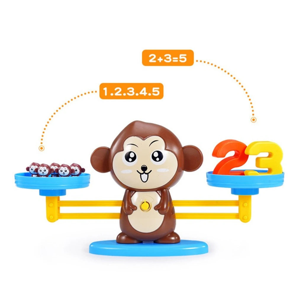 Monkey Balance Math Toy: Montessori Educational Fun!