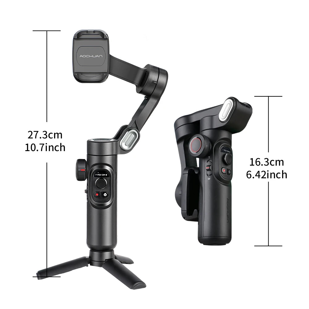AOCHUAN 3-Axis Handheld Gimbal Stabilizer: Perfect for Smartphone Vlogging and TikTok