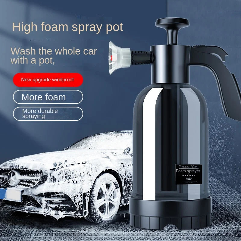 2L Hand Pump Foam Sprayer: Versatile Car Wash Tool