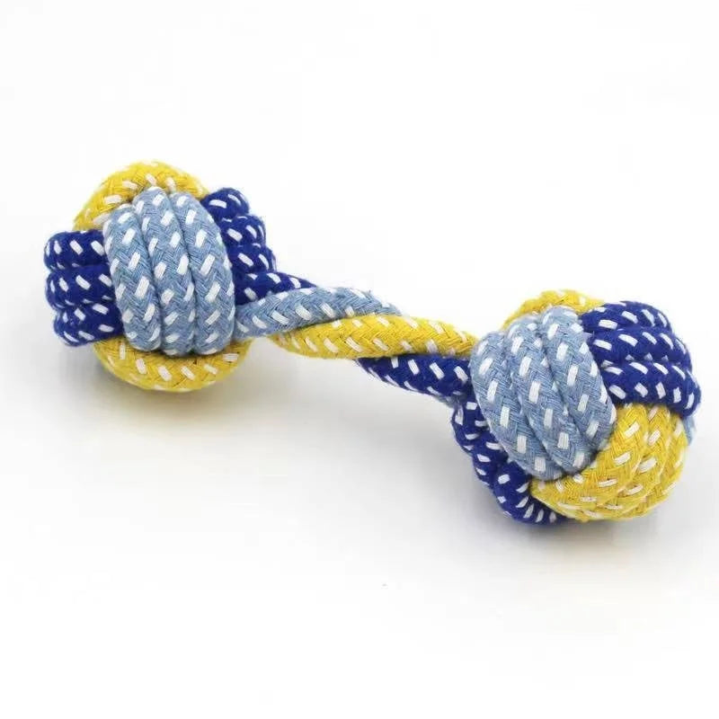 Pup's Playtime Essential: Carrot Knot Rope Ball Dog Chew Toy