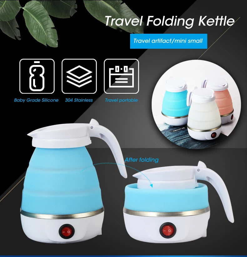 Portable Mini Folding Electric Kettle 0.6L - easynow.com