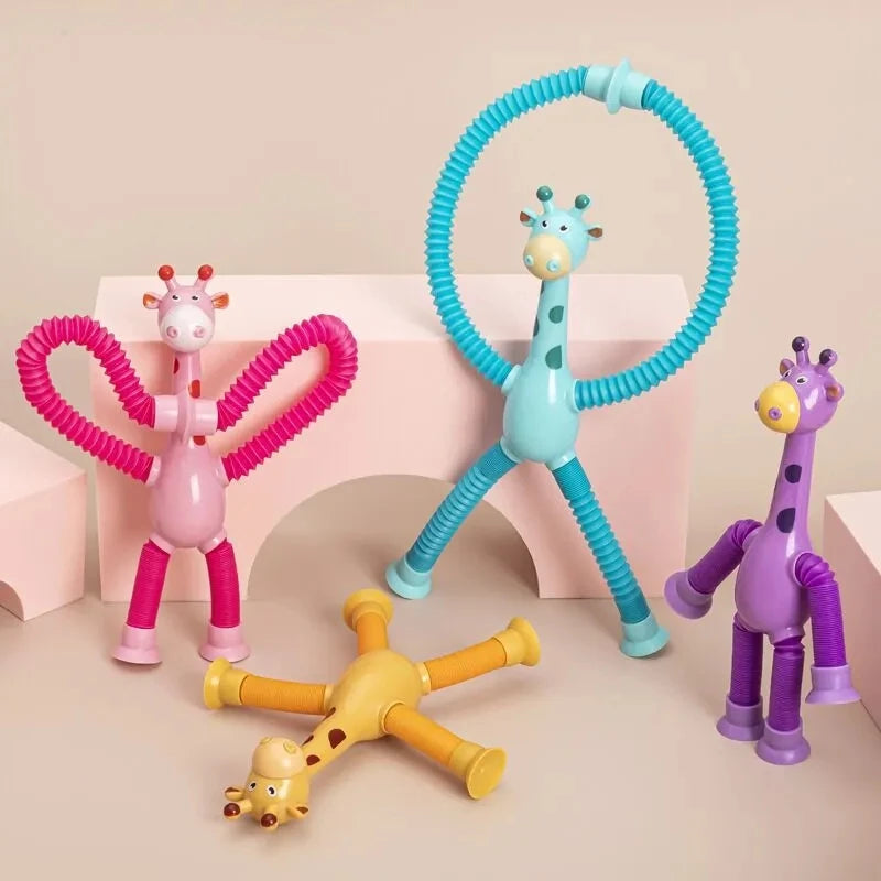 Giraffe Pop Tubes: Christmas Stress Relief Toy for Kids!