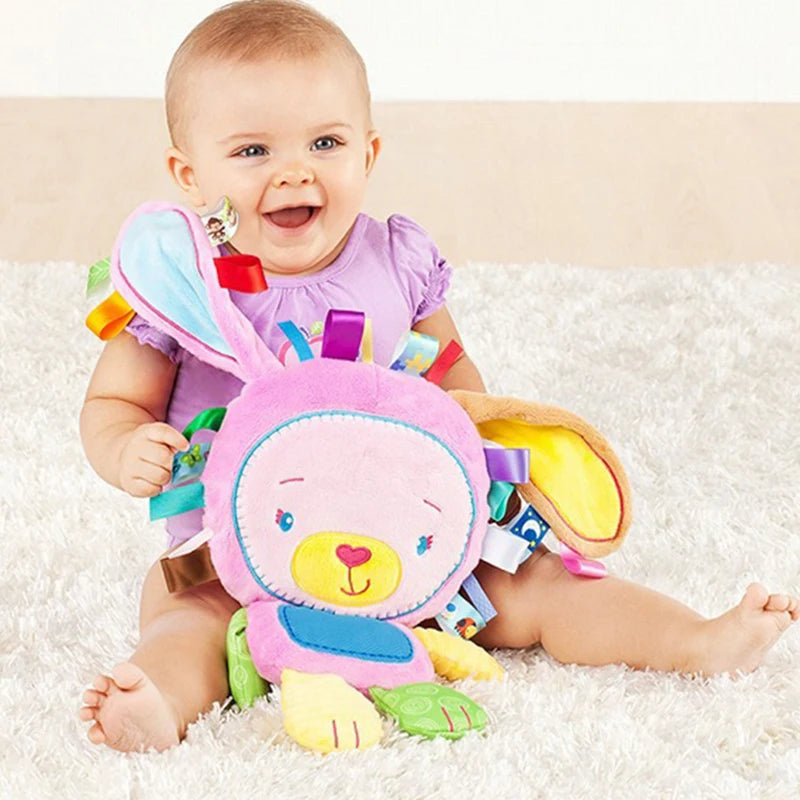 Elephant Plush Bell Toy: Sensory Baby Lovey