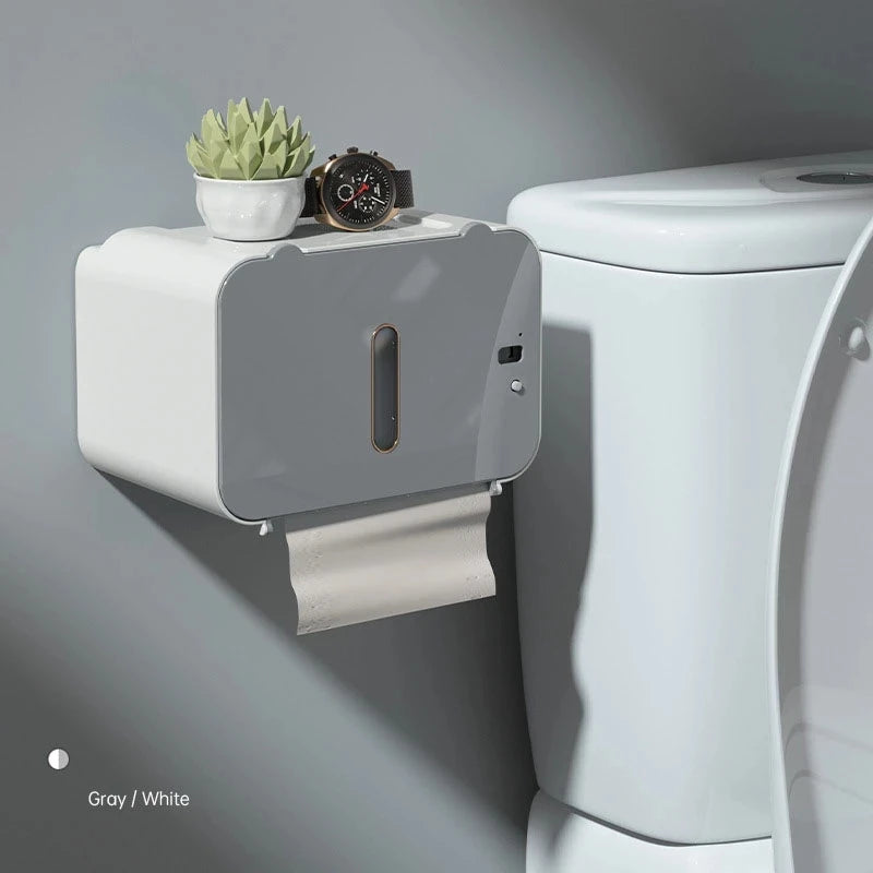 Automatic Toilet Paper Holder Shelf: Induction Dispenser