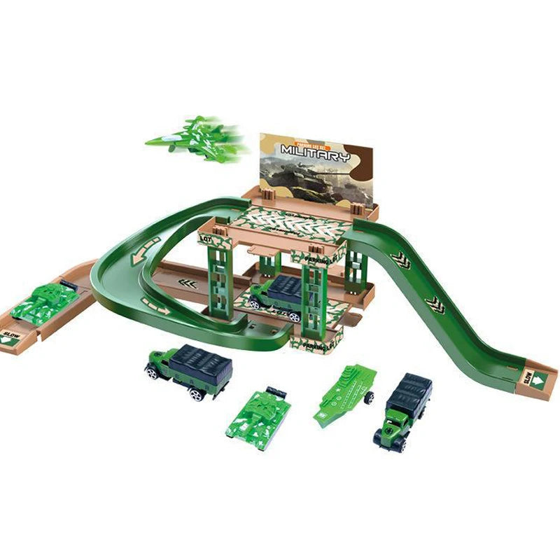 Multi-Storey Car Parking Building: Exciting Children's Track Toy Set