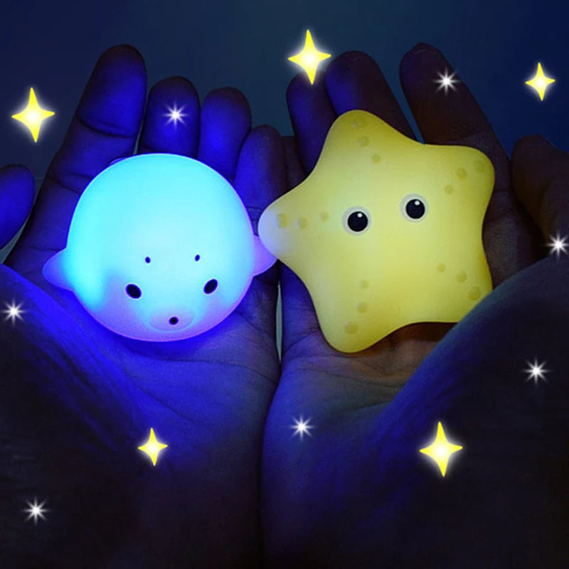 LED Light-Up Swimming Bath Toy: Cute Animal Fun for Kids!