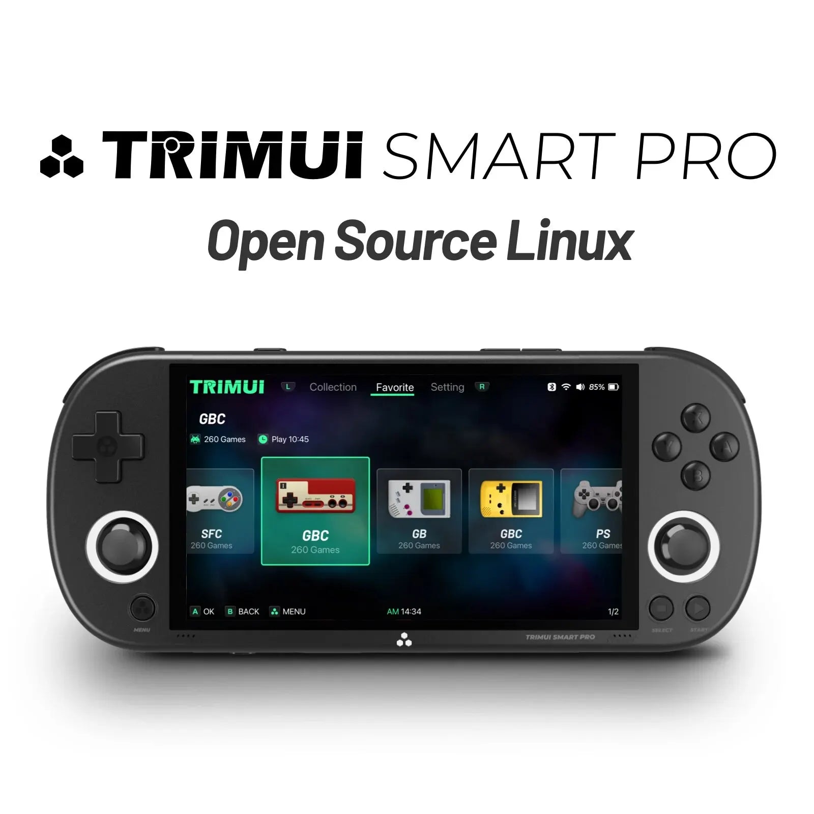 Trimui Smart Pro Handheld Game Console: Retro Gaming Gift