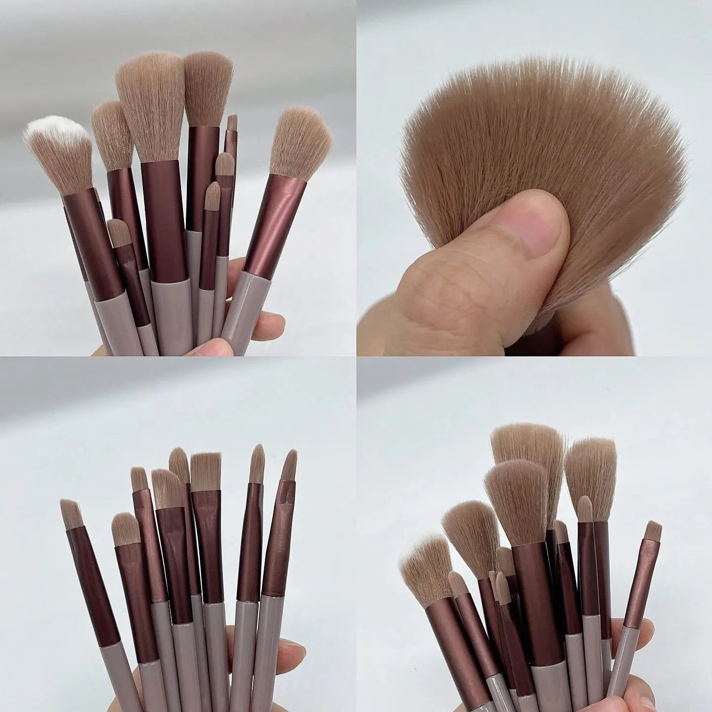 13-Piece Makeup Brush Set: Essential Beauty Tools with Bag
