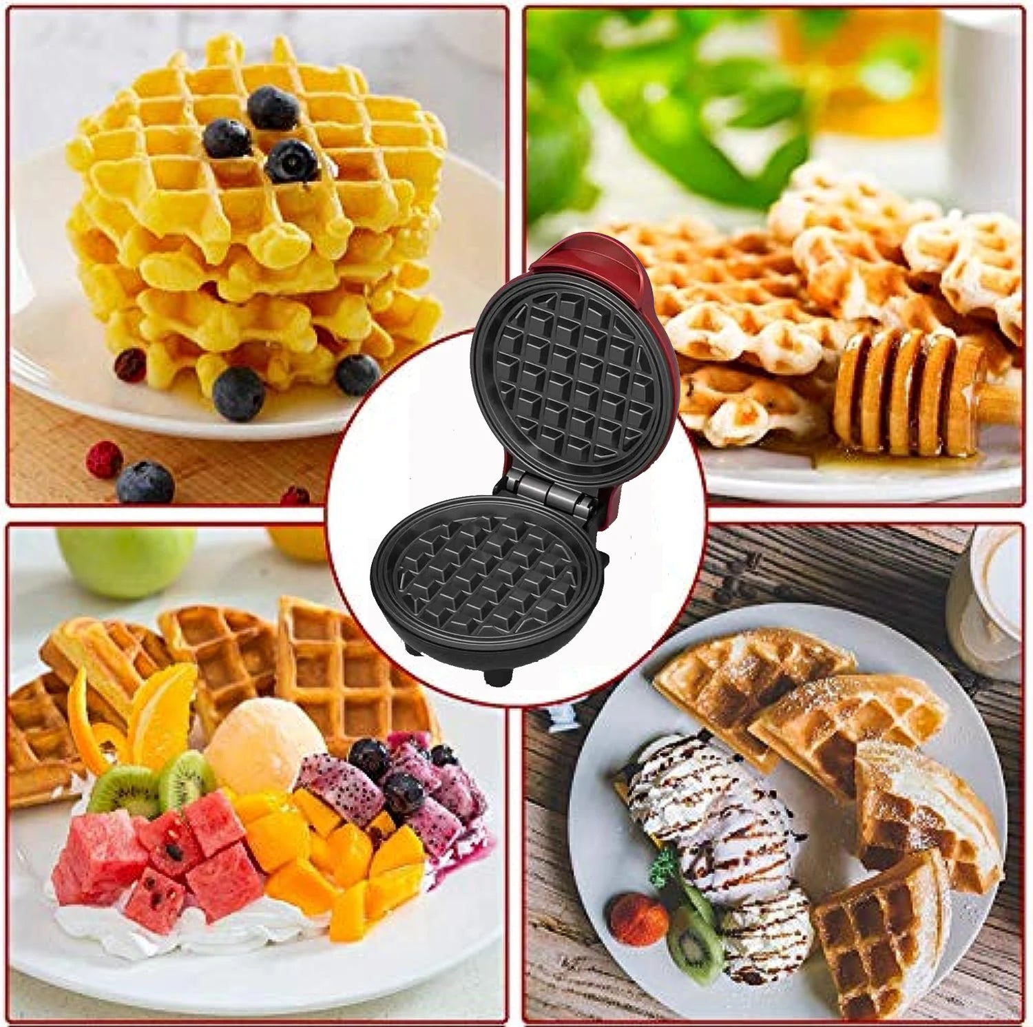 Mini Paninis Waffle Maker - easynow.com