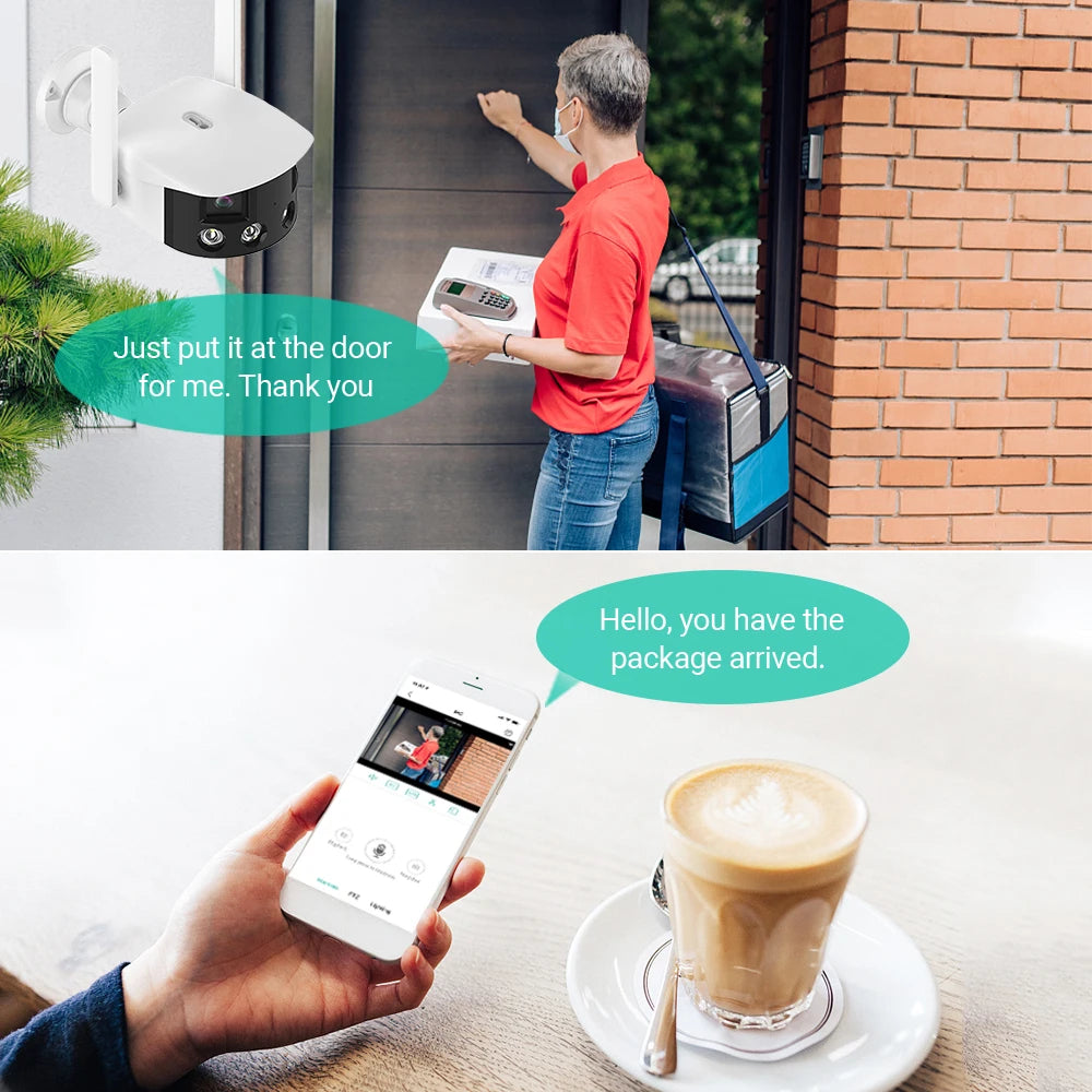 Dual Lens Panoramic WIFI Camera