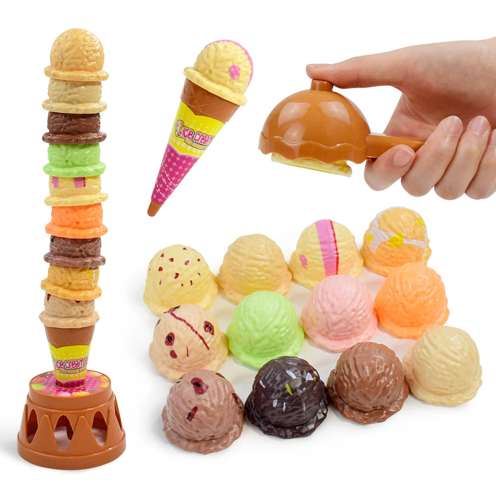  Ice Cream Stack Up Kitchen Toy: Pretend Play Fun for Kids!