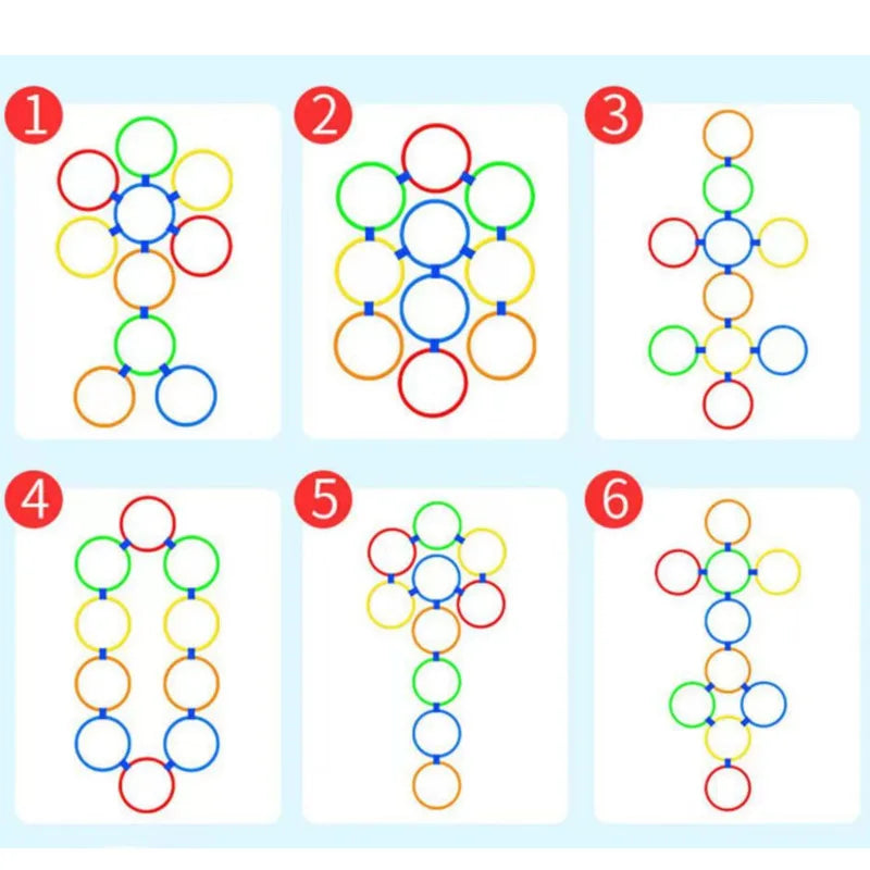 Playtime Adventures: Outdoor Kids' Lattice Jump Ring Set